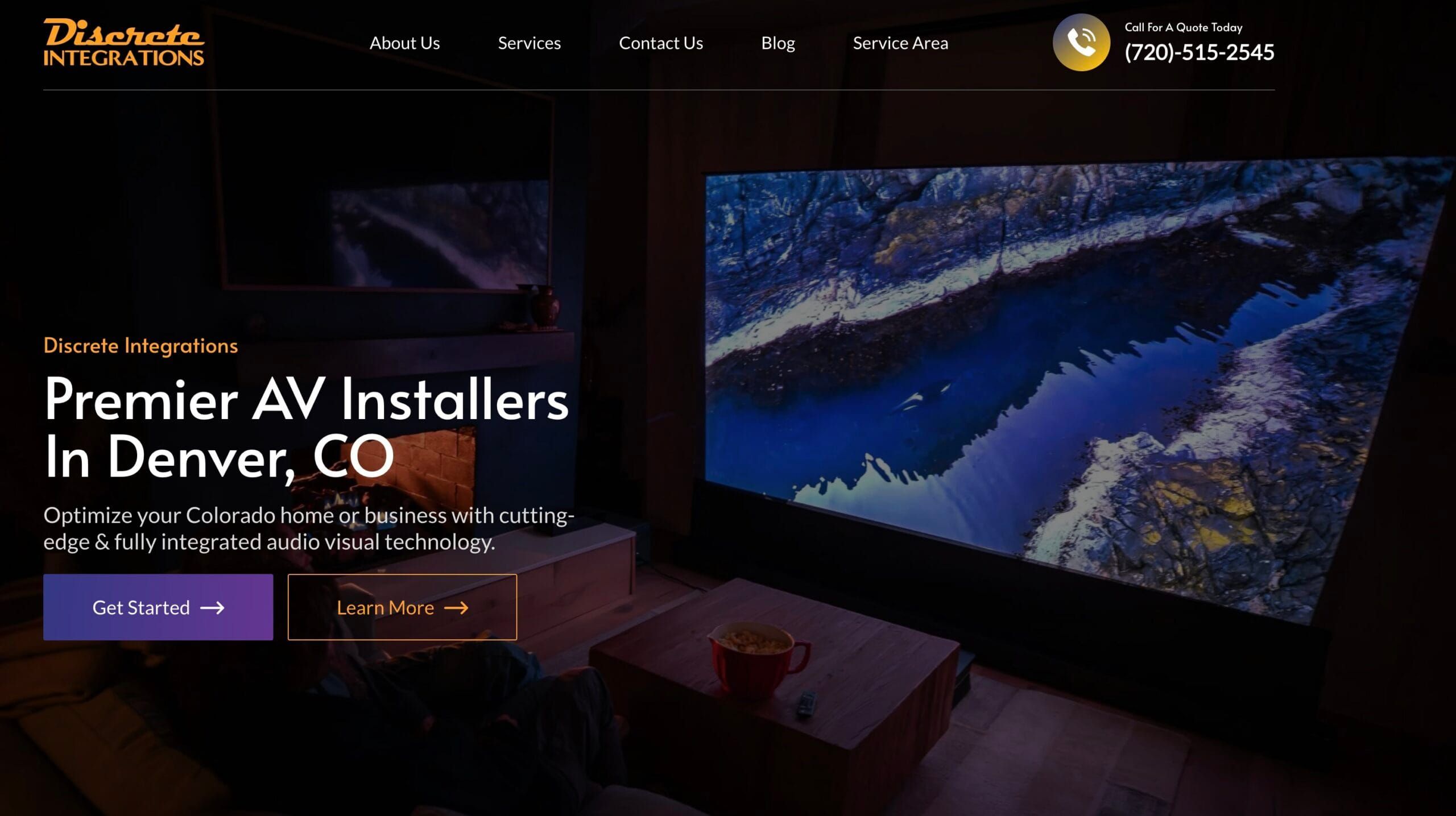 Denver home service website design