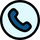 Blue Phone icon for call tracking voip and business phone services